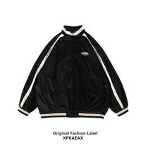 XPKAEAX original tide brand 2021 new men's and women's lovers national tide ins color matching collar oversize high street