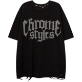 Оригинальная дизайнерская футболка подходит для мужчин и женщин в стиле хип-хоп, тренд сезона, оверсайз, короткий рукав