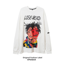 XPKAEAX original trendy brand 2021 new spring and autumn long sleeve neck sweater men and women with hip hop trend top