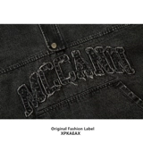 Tide, оригинальный пластырь, джинсовый жилет, толстовка с капюшоном без рукавов, с вышивкой, в американском стиле