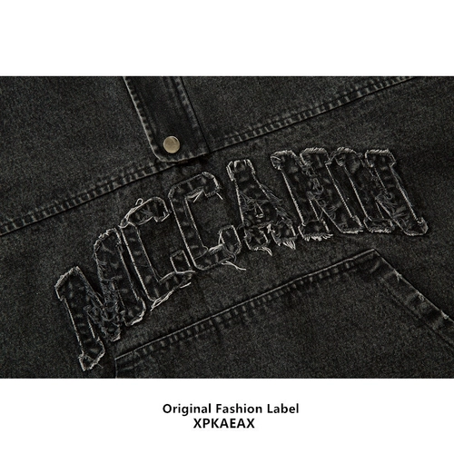 Tide, оригинальный пластырь, джинсовый жилет, толстовка с капюшоном без рукавов, с вышивкой, в американском стиле