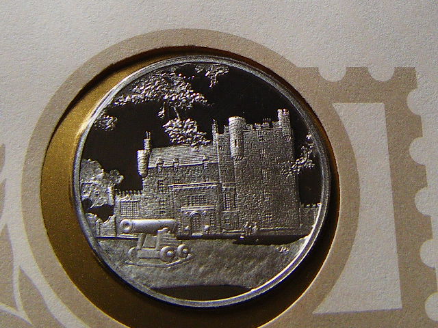 首日封带邮票-联合国英国1980年925银大银章