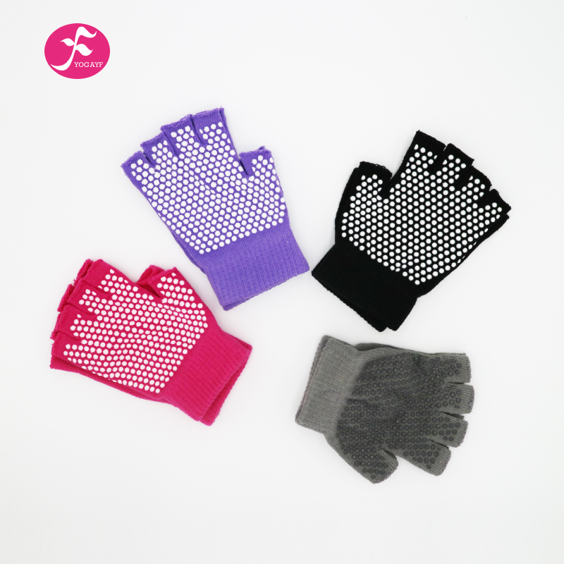 Yifan Parana aerial yoga gloves socks non-slip sweat-absorbing fitness exercise for men and women breathable dew half finger containing silicone