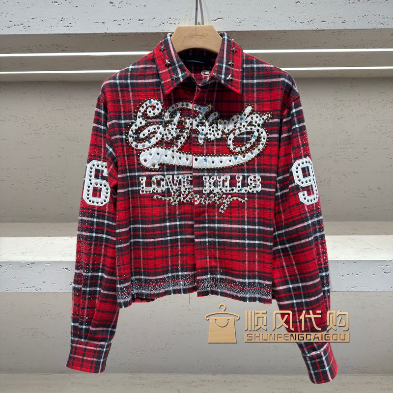 Ed Hardy Luxury Fashion Brand Genuine Product 26 Autumn Women's Shirt E1Scw032 4980 Ed Hardy Luxury Fashion Brand Genuine Product 26 Autumn Women's Shirt E1Scw032 4980