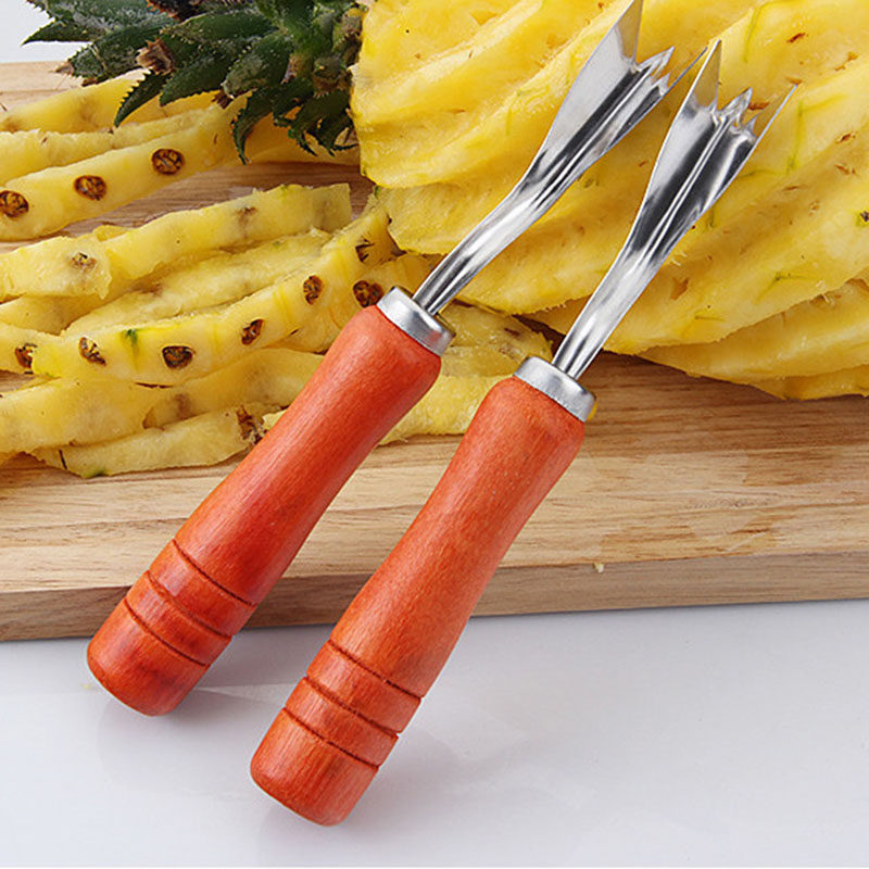 Pineapple goes to seed Nail Knife Creative Kitchen Small Tool Pineapples to seed clips V-shaped pineapple knife