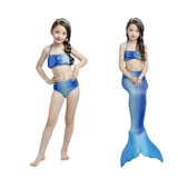 Купальник, наряд маленькой принцессы, детский раздельный комплект, крой «рыбий хвост», 3 предмета, в западном стиле