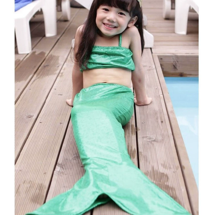 Đông lạnh nàng tiên cá trẻ em đồ bơi cô gái đuôi cá ba mảnh chia áo tắm cô gái mùa xuân nóng hiệu suất quần áo đồ bơi cho bé gái 12 tuổi