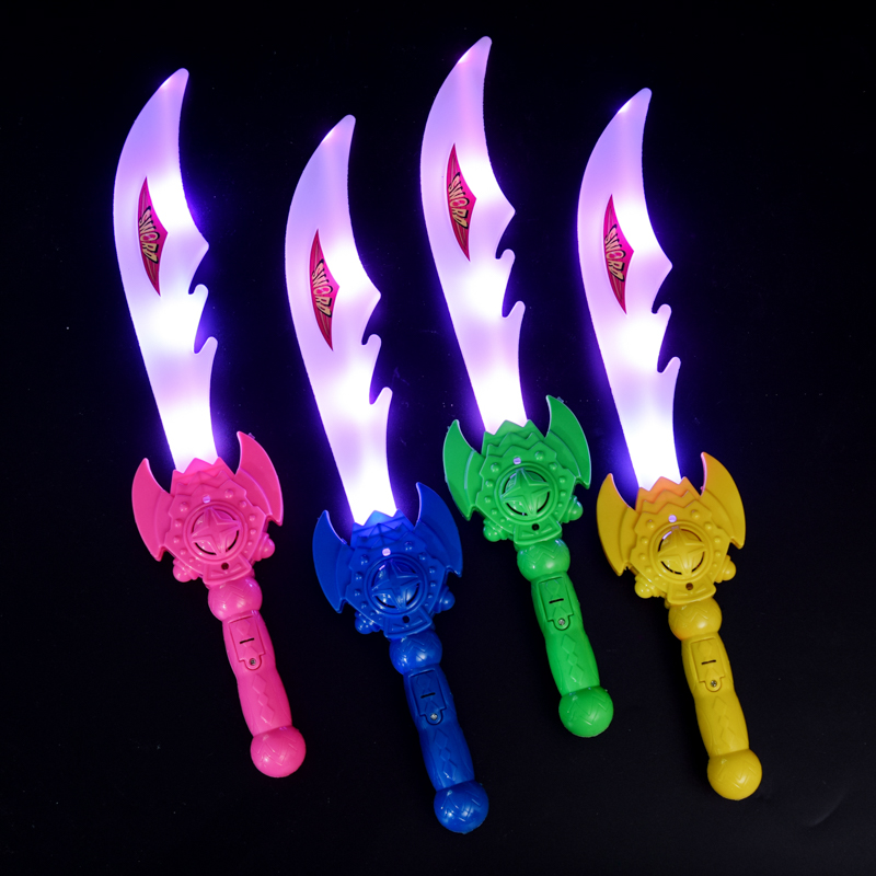 New Children's Flash Sword Electronic Knife Sword Children's glowing toy hot selling night market special place stalls
