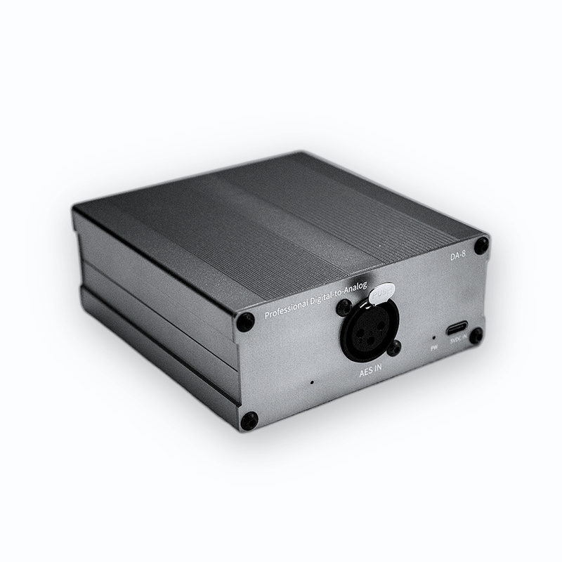 Aes Digital to Fully Balanced Analog Audio Converter, All-Aluminum Housing, Automatically Recognizes Sampling Rate Aes Digital to Fully Balanced Analog Audio Converter, All-Aluminum Housing, Automatically Recognizes Sampling Rate