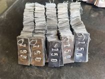 Tree plate steel number plate water meter plate number plate tree planting plate small aluminum plate