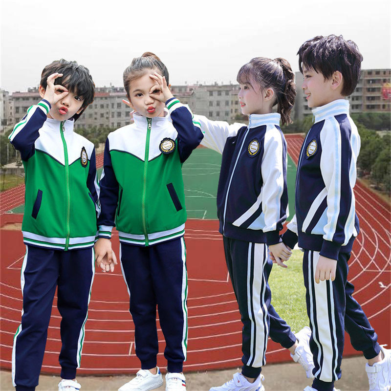 Primary school children's school uniforms Spring and autumn suit group purchase of children's games class English Breeze Red Kindergarten Garden Suit Fall