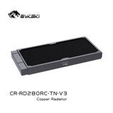 Bykski CR-RD280RC-TN-V3 280 медный холодный радиатор, тонкорядный радиатор, теплообменник, вентилятор 14 см