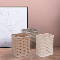 Pen holder Nordic personality simple creative fashion cute desktop finishing storage basket dash basket plastic cylinder