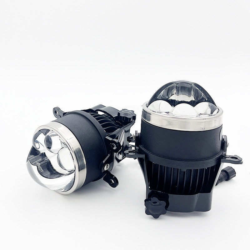 Противотуманные фары 12v60瓦车灯超亮led汽车激光雾灯总成改装透镜远近光一体高低灯 Morissic