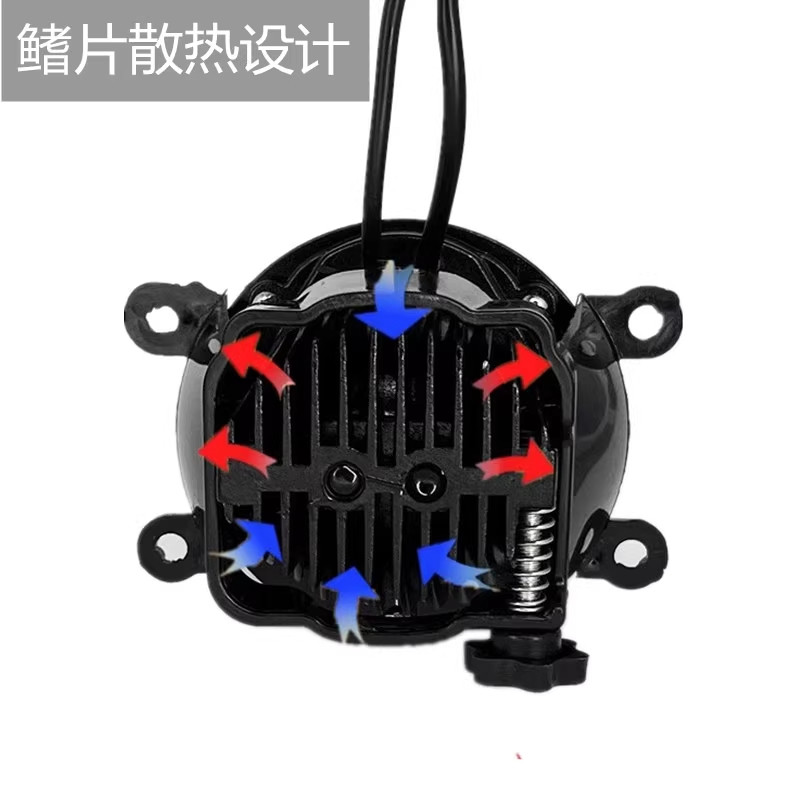 Противотуманные фары 12v60瓦车灯超亮led汽车激光雾灯总成改装透镜远近光一体高低灯 Morissic