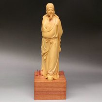 Dahan Jiuding boxwood carving Li Bai Shixian Li Taibai boxwood carving Historical celebrities hand-carved