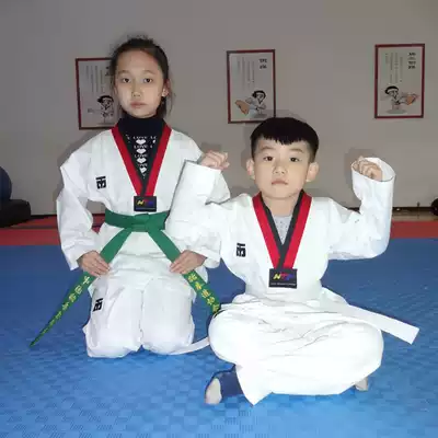 Taekwondo clothing children's cotton clothing adult male and female college students training clothing girl junior training clothing autumn clothing