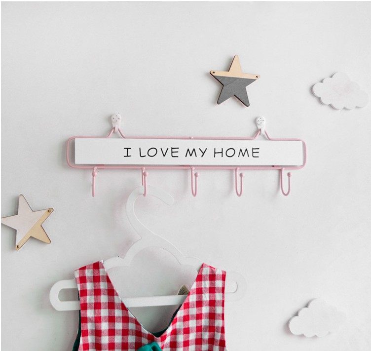 INS Clothing Shop Hanger Show Shelves Cute Solid Wood Nordic Wind Children Clothing Shop Men And Women Children's Clothing Decorative Hangers