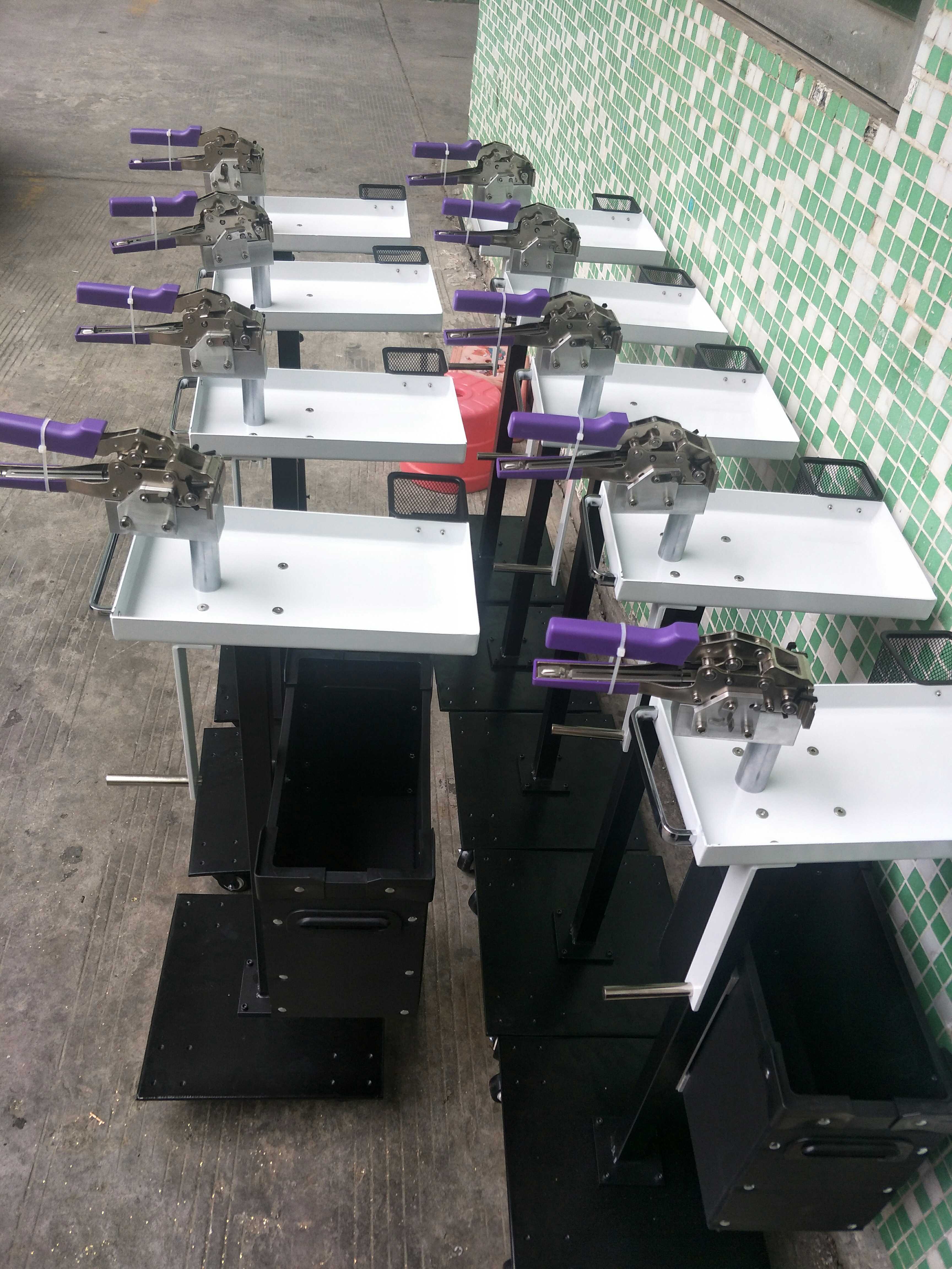 Anti-static SMT feeding car 360 degree rotation with stapler Panasonic feeding pliers adjustable height to 60-100