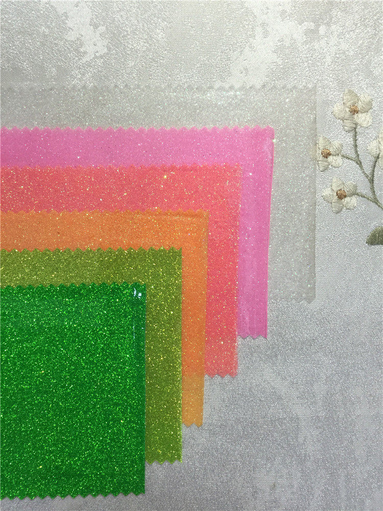 巴黎钻石格利特闪粉特殊皮革透明pvc鞋材装饰移门淘气堡皮革面料详情9