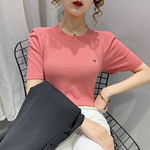 Heavy-pound push ~ high face-looking details to do J Zhi ~ cant help but self-leave pure color short * sleeve * t * shirt