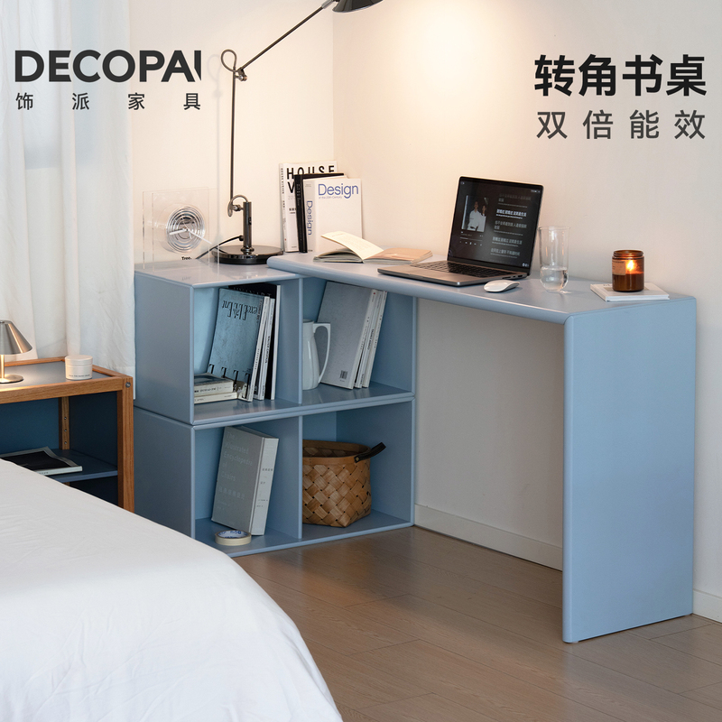 Decorative Furniture Corner Desk for Bedroom, Home Use, Integrated Chest of Drawers, Simple Rotating L-Shaped Computer Desk, Semi-Dressing Table