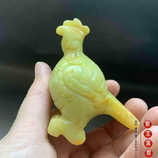 Украшения на руку 老玉古玩玉鸟凤鸟青鸟萌宠手把件小摆件清仓包邮018