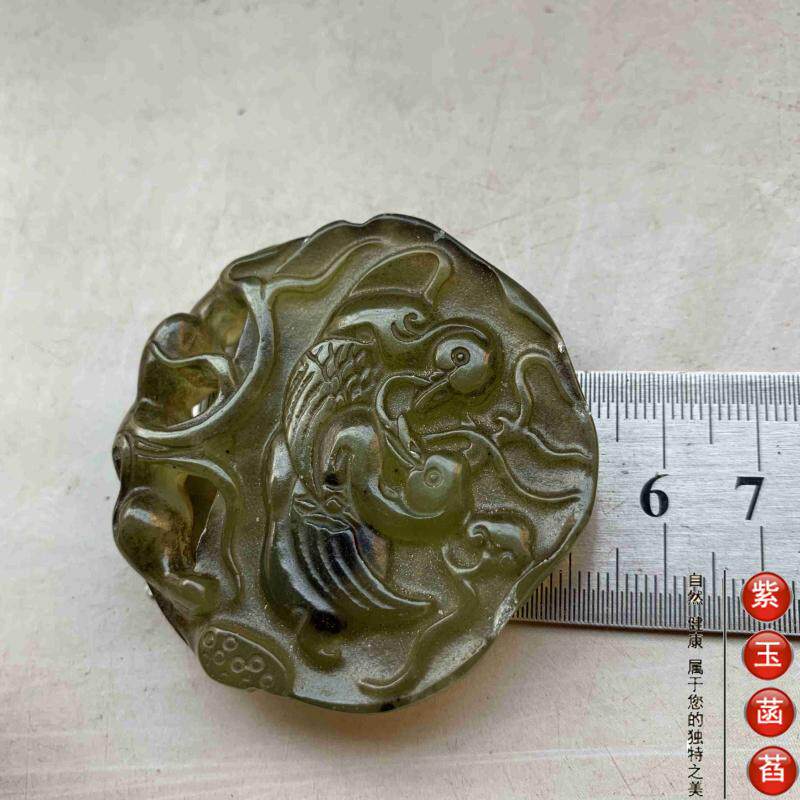 Украшения на руку 老玉古玩玉石鸳鸯戏水玉佩小手把件小摆件清仓包邮011