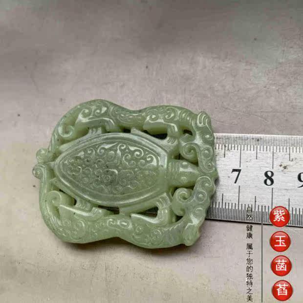 Украшения на руку 老玉古玩神兽保平安双面玉佩腰佩小手把件小摆件清仓包邮007