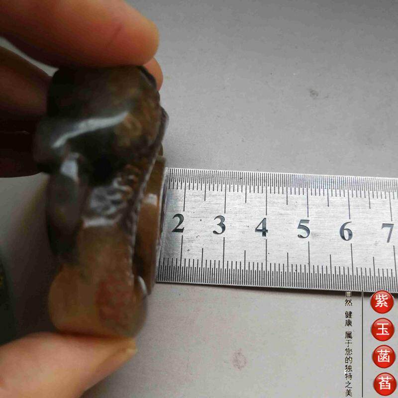Украшения на руку 老玉古玩蟠龙玉环玉佩小手把件小摆件清仓包邮15