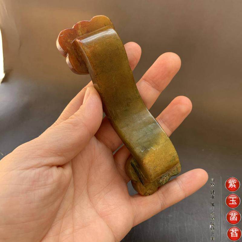 Украшения на руку 老玉古玩高古玉如意吉祥如意玉佩手把件小摆件05 OTHER