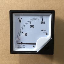 Indicator AC voltmeter meter head 6L2 0-450v overall dimensions 80 * 80mm opening size 76 * 76mm