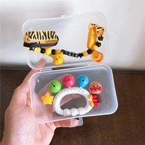 Giraffe banana flower tooth gum storage box dust cover portable cute universal baby tooth stick box