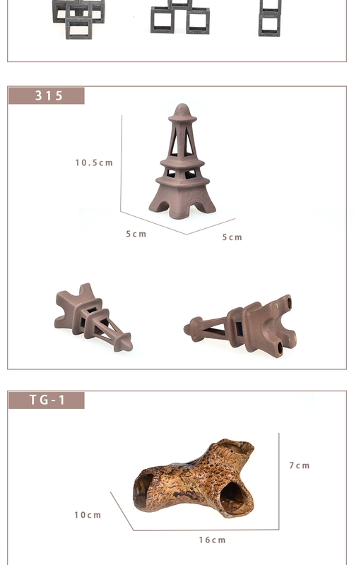 Bể cá màu tím cát cảnh quan trang trí đồ trang trí gốm sứ cá né nhà trứng sinh sản tôm nhà tôm tổ yến hình cá nuôi - Trang trí nội thất