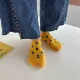 Цифровые женские носки для лодки желтый