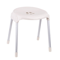  Huanlong Xiucuan stool thickened adult plastic stool aluminum alloy leg bathroom stool shoe stool fashion simple hollow stool