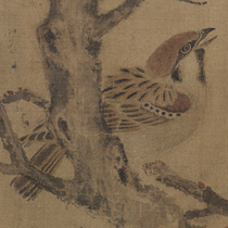 Cui Bai Cold Bird Picture Scroll Landscape Flower and Bird Picture Calligraphy and French Painting Scroll Northern Song Dynasty Famous Calligraphy and Painting Giclee Reproduction