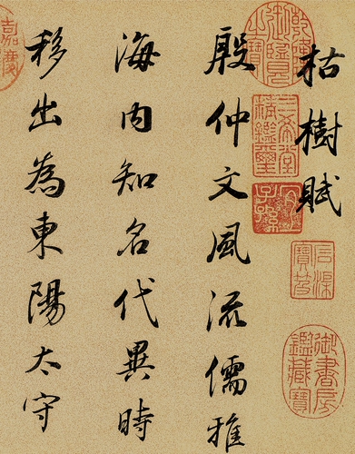 Книга Dong Qichang's Lin Chu Suiliang Tree Tree Font Font Fontant Turn Changjuan Древняя каллиграфия