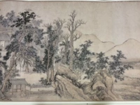 [王翚 松乔堂图 全卷 山水国画 美术生资源 纸本绢布 艺术微喷复制]