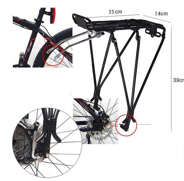 Porte-bagages pour vélo - Ref 2411383 Image 15