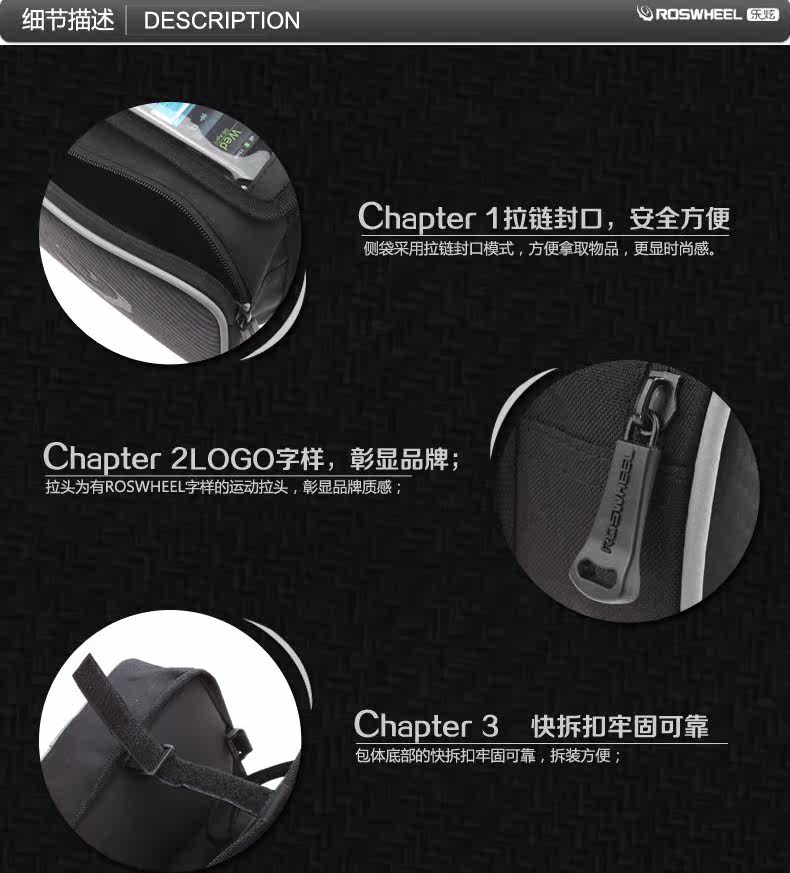 Sacoche pour vélo ROSWHEEL - Ref 2215333 Image 29