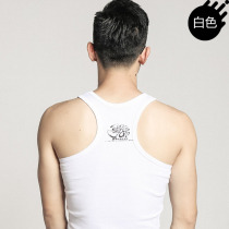 Pure cotton sports underwear vest sports mens vest White sports vest Mens mens hurdler vest 