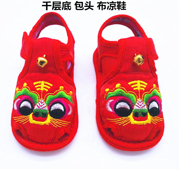 Baby tiger shoes in summer children tiger sandals male and female baby tiger shoes hand thousand layer of soles shoes