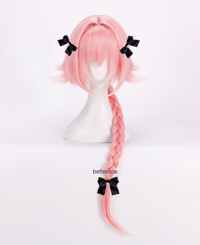 Astorfo Cosplay Wig, Aifu Cherry Pink Highlights, Snow White Braids, Cosplay Wig with Headwear