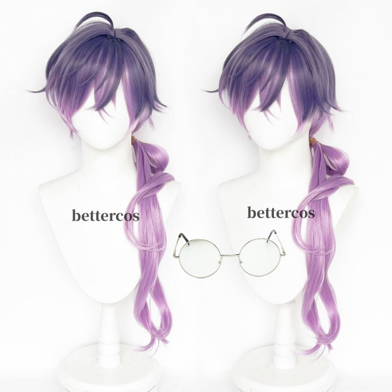 Rainbow Society Noctyx New Style Uki Violeta Cosplay Wig Gradient Synthetic Hair B751