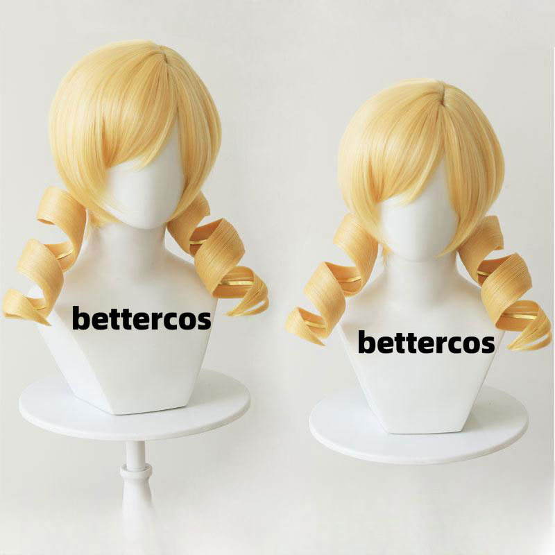 Makima Magical Girl Madoka Magica Gravity-Defying Ponytail Style Cosplay Wig