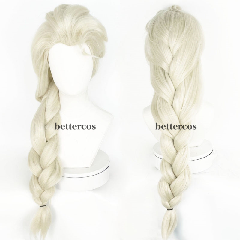 In Stock Frozen Thick Braided Hairstyle Anime Elsa Princess Elsa Cos Anime Wig