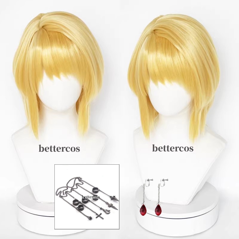 Full-Time Hunter Kira Pikka Cosplay Wig, High-Temperature Fiber, Realistic Side-Part Scalp