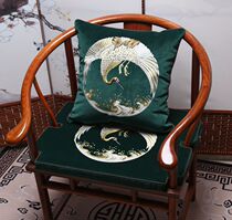 Embroidery cushion Chinese mahogany sofa cushion official hat chair cushion palace chair cushion brown cushion sponge latex custom