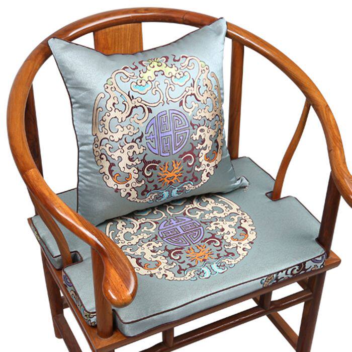 New Chinese mahogany armchair cushion official hat chair cushion Arhat bed chair cushion back cushion sofa brown cushion custom winter and summer